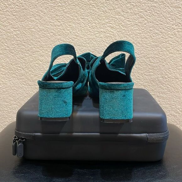 ASOS Design Symphony Velvet Slingback Heels US 7 - Picture 6 of 8